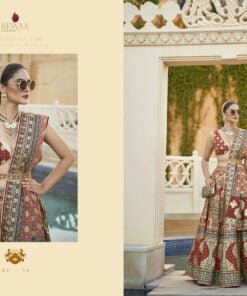 Rajwadi Silk Lehenga Choli REWAA's Hastkatha Collection-R11