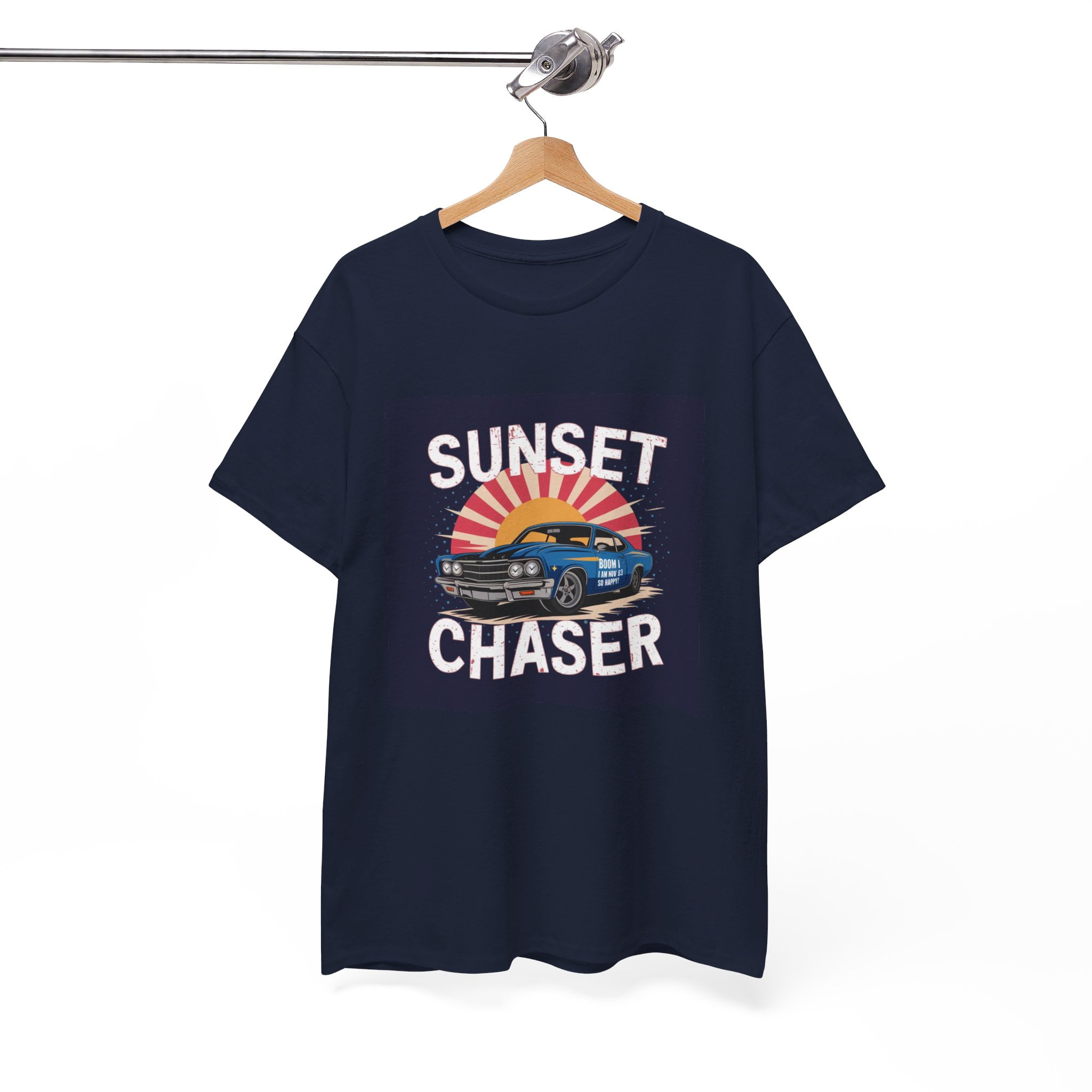 Unisex Heavy Cotton Tee Navy - Image 7
