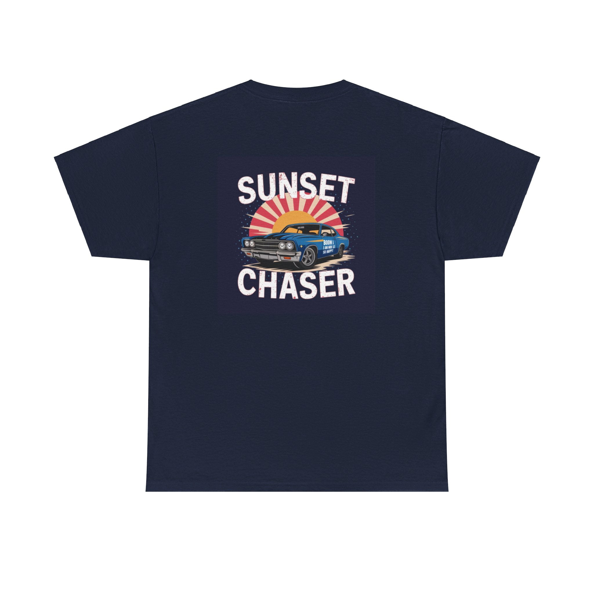 Unisex Heavy Cotton Tee Navy - Image 2
