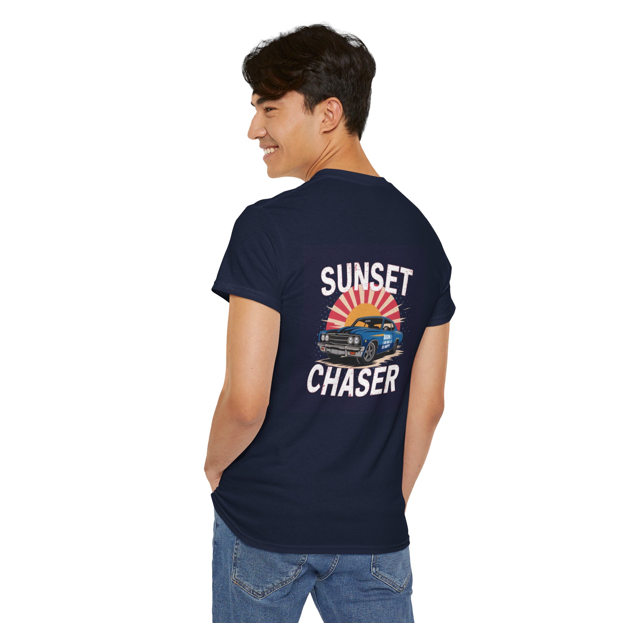 Unisex Heavy Cotton Tee Navy - Image 22