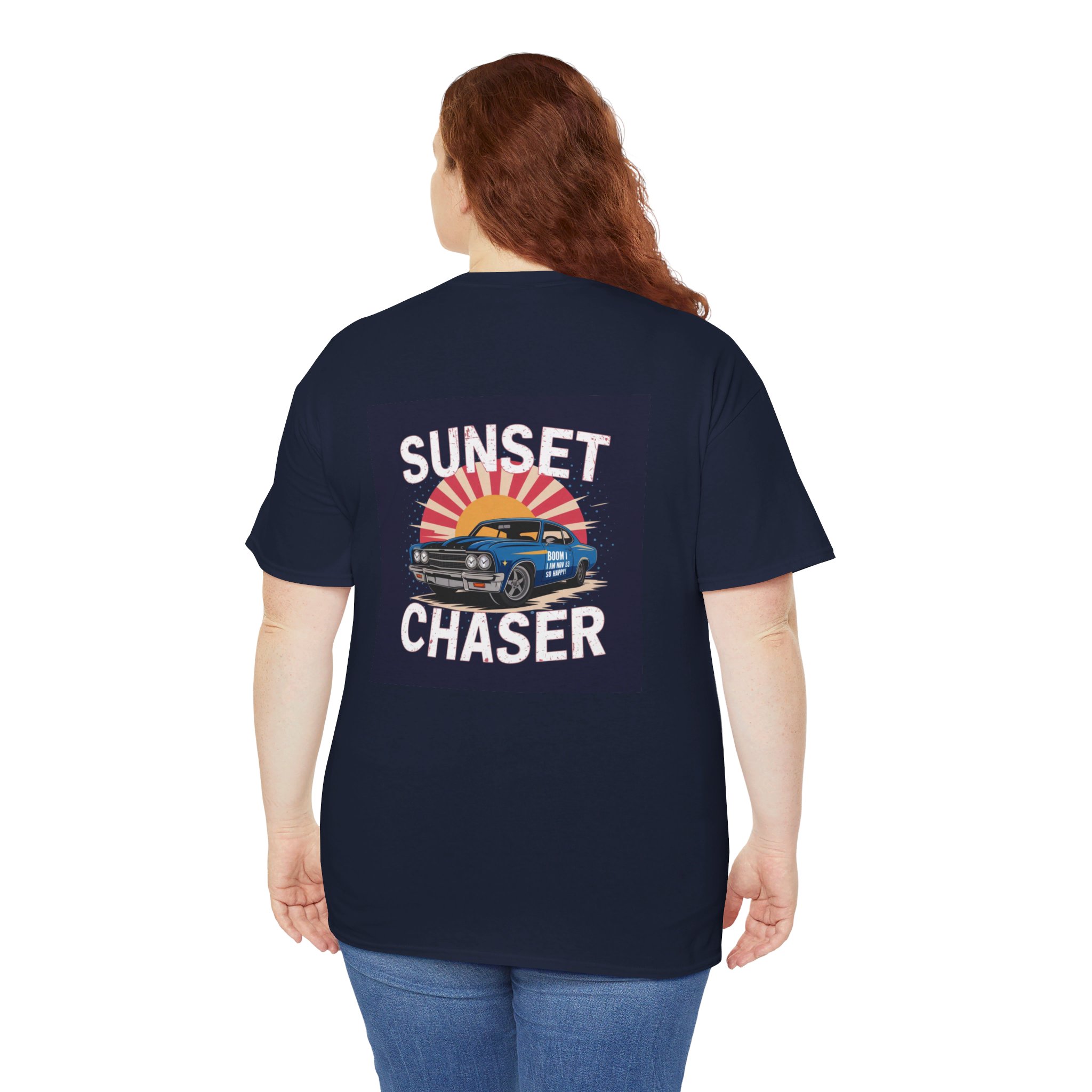 Unisex Heavy Cotton Tee Navy - Image 16