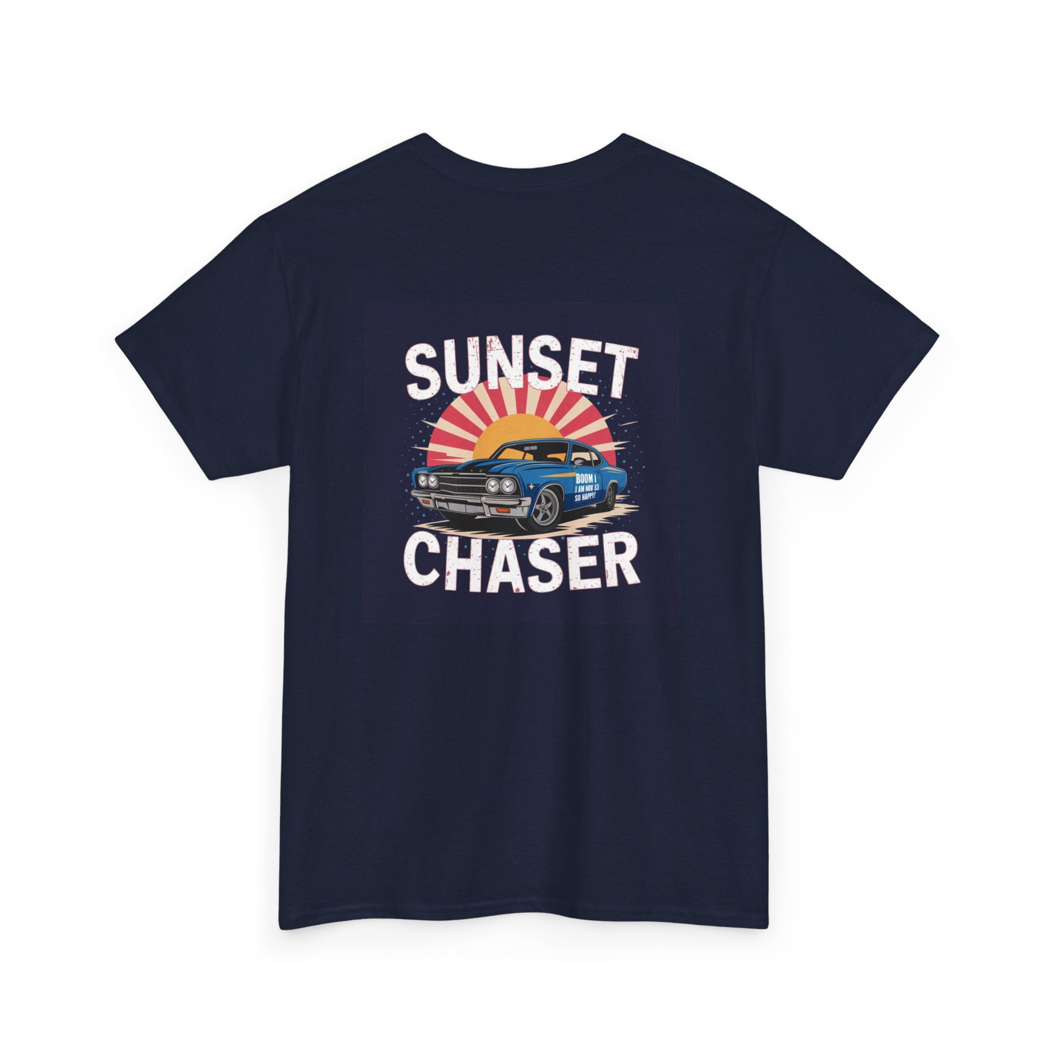 Unisex Heavy Cotton Tee Navy - Image 4