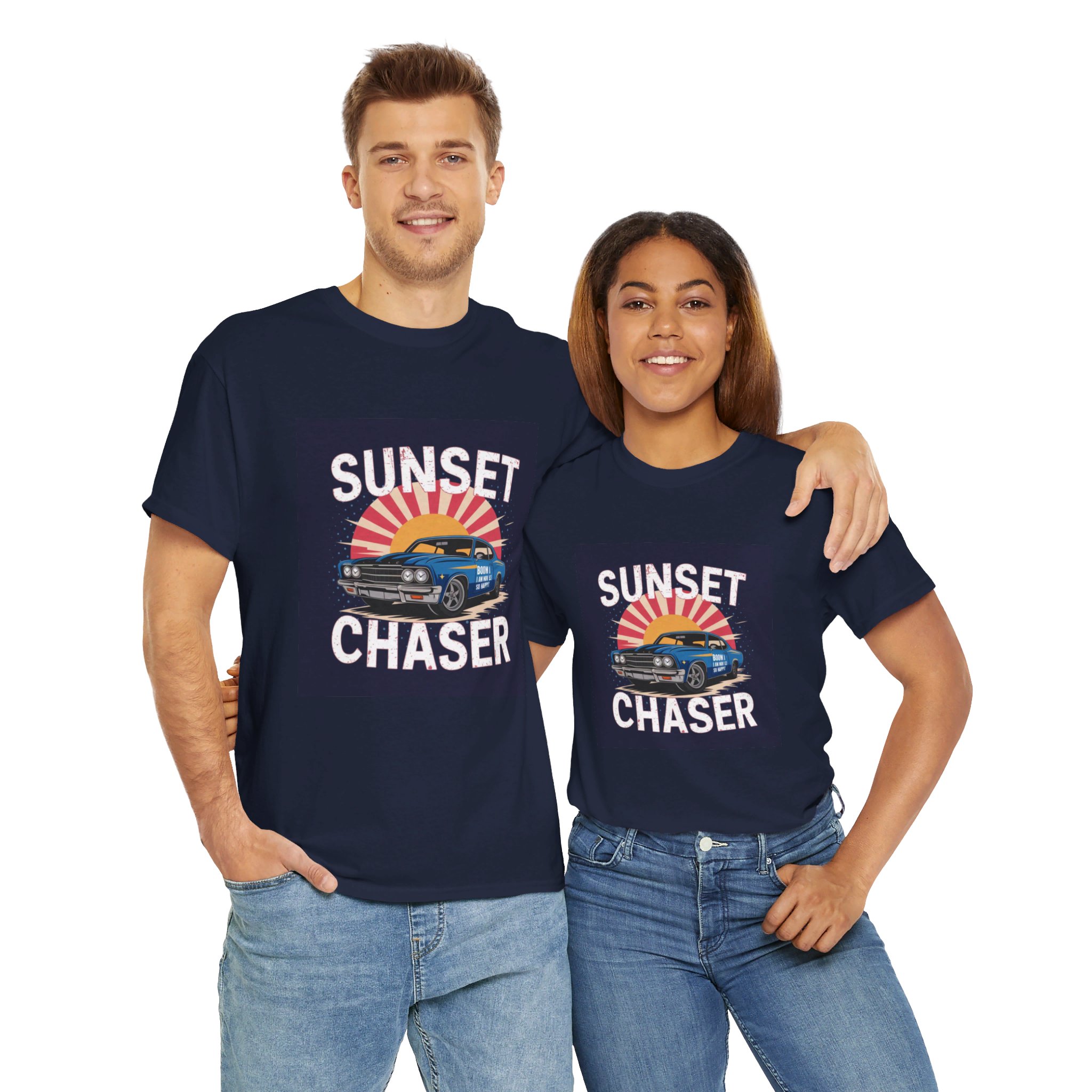 Unisex Heavy Cotton Tee Navy - Image 24
