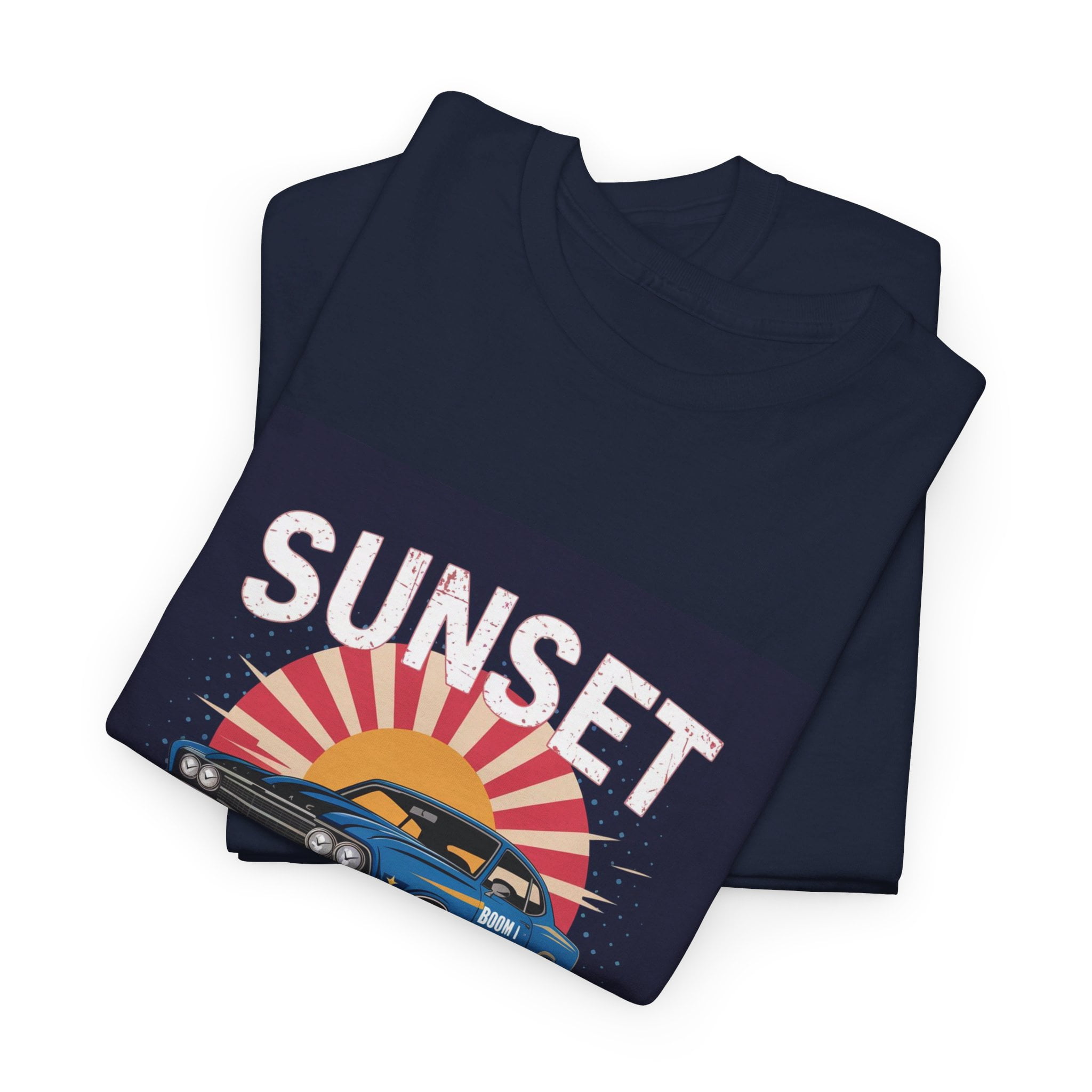 Unisex Heavy Cotton Tee Navy - Image 5