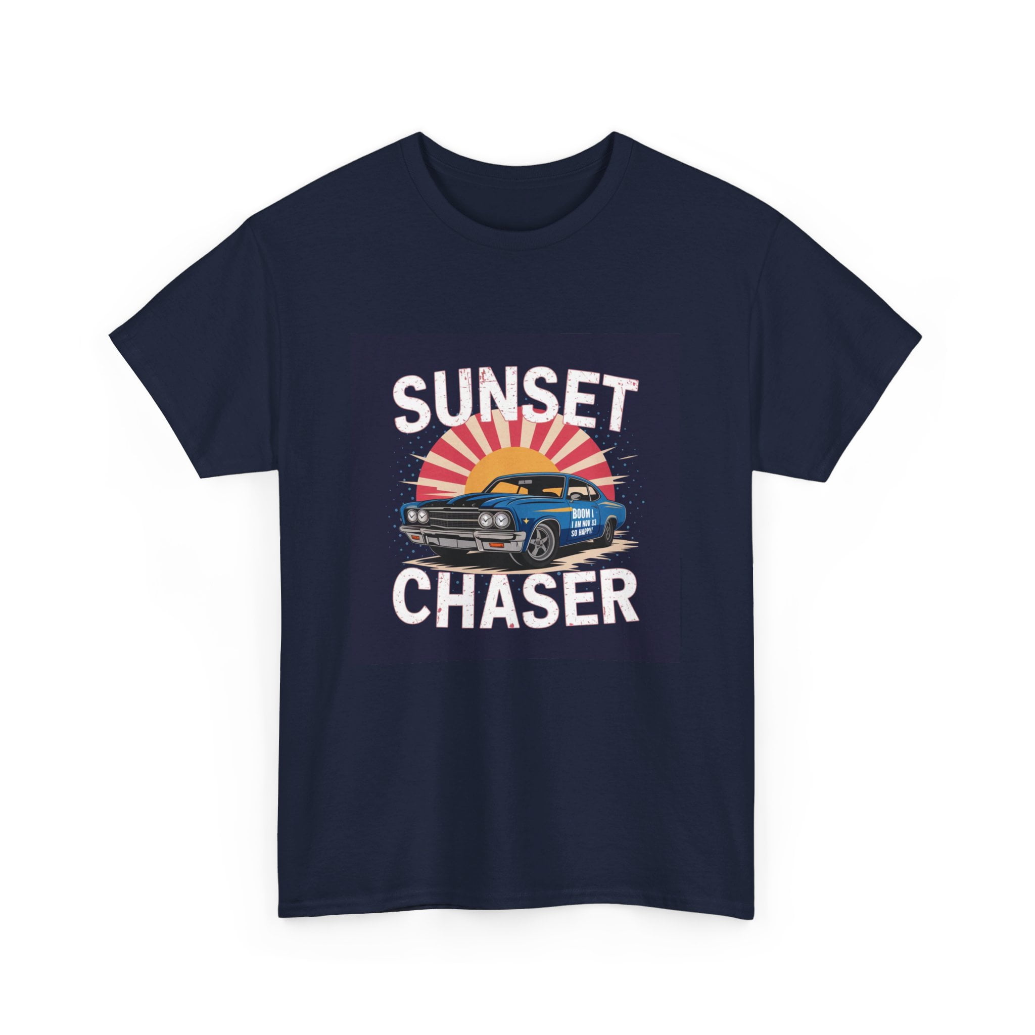Unisex Heavy Cotton Tee Navy - Image 3