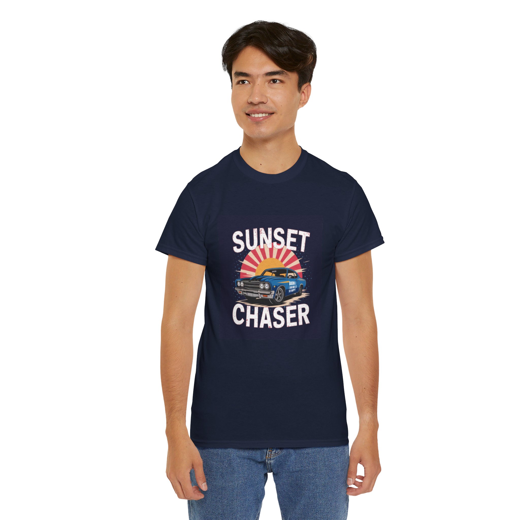Unisex Heavy Cotton Tee Navy - Image 21