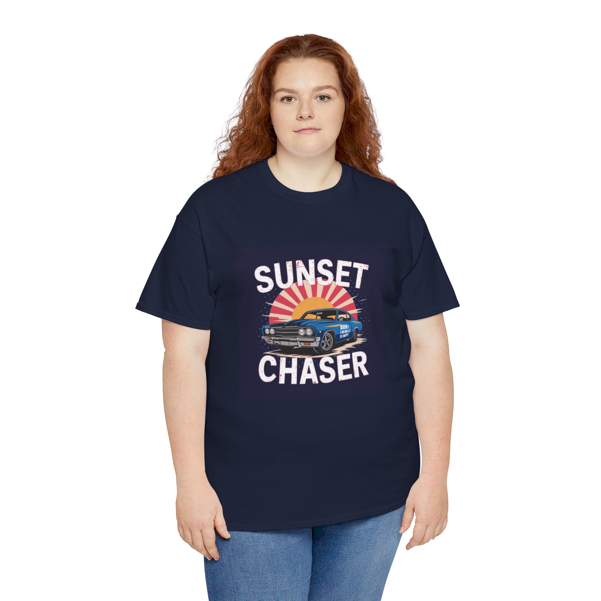 Unisex Heavy Cotton Tee Navy - Image 15