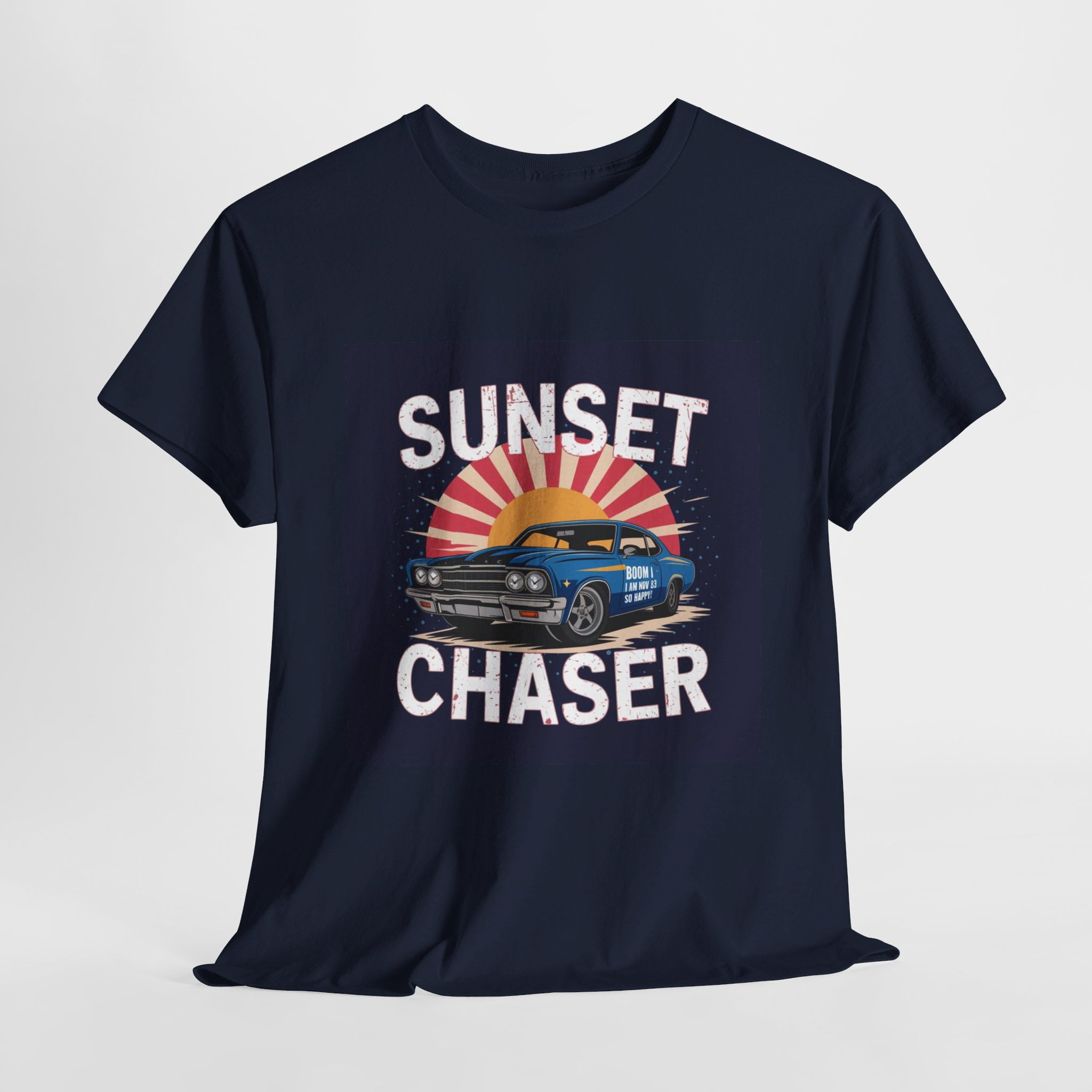Unisex Heavy Cotton Tee Navy - Image 6